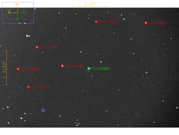Mapka - TOI-1811, JD 2461138.65819