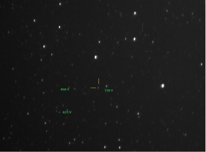 Mapka - YY CrB, JD 2461145.31936