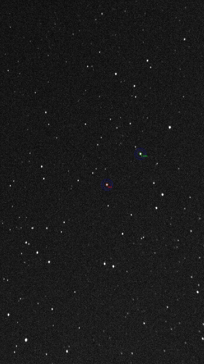 Mapka - V1019 Cep, JD 2461156.45665