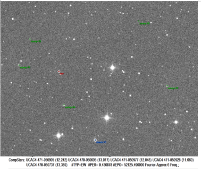 Mapka - V0667 Vir, JD 2461154.34346