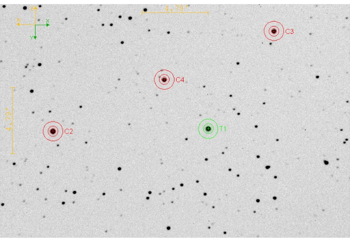 Mapka - XO-7, JD 2461162.44620