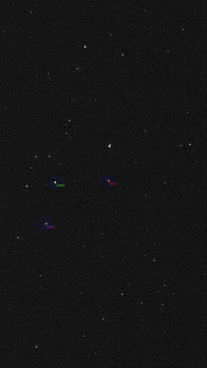 Mapka - V0878 Her, JD 2461171.33650