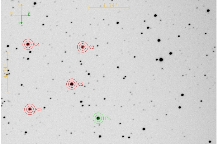 Mapka - TOI-1251, JD 2461154.40984
