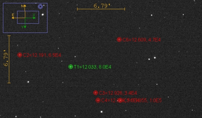 Mapka - TOI-4427, JD 2461187.28765