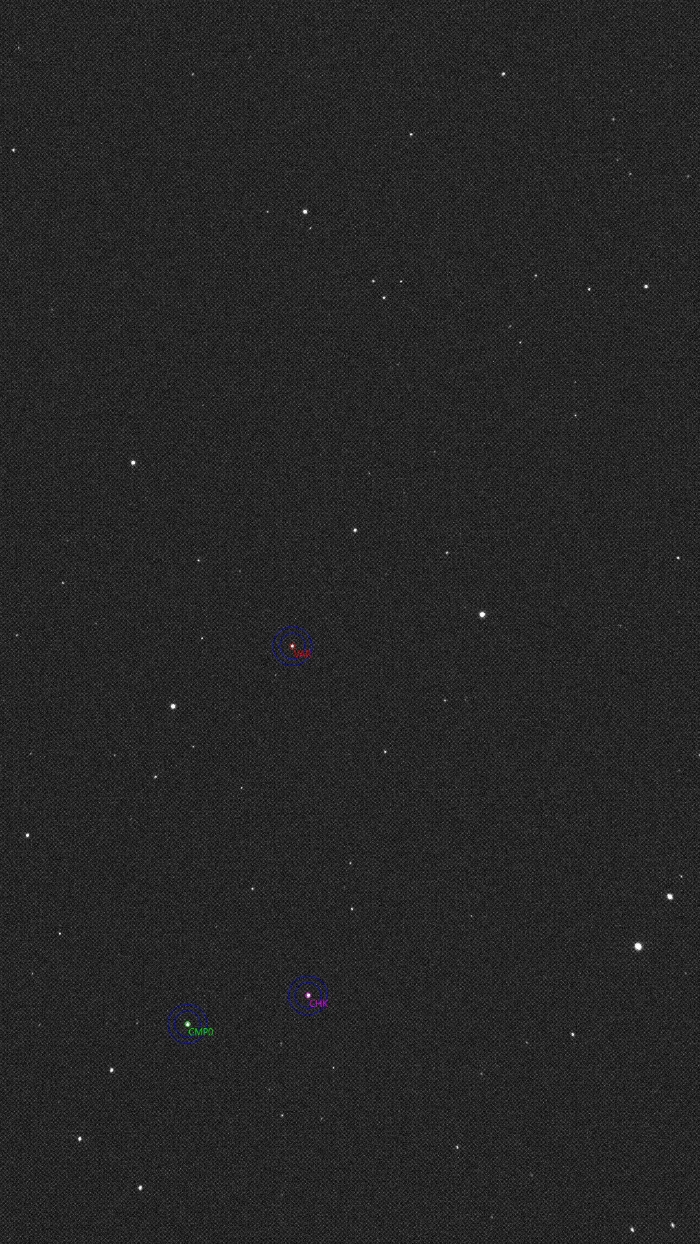 Mapka - RU UMi, JD 2461192.30243