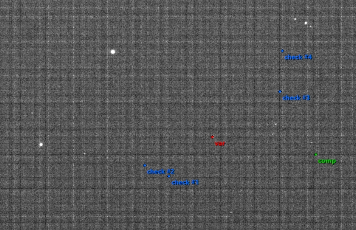 Mapka - HW Vir, JD 2461186.31927