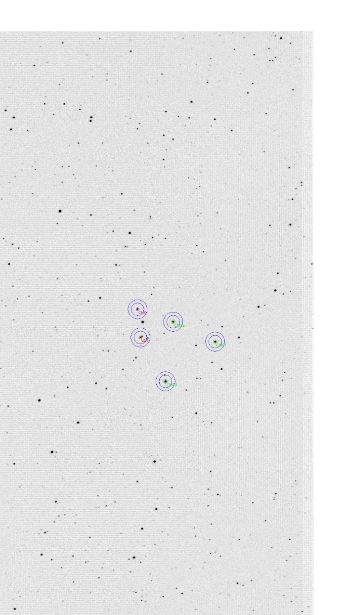 Mapka - V0740 Lyr, JD 2461190.46133