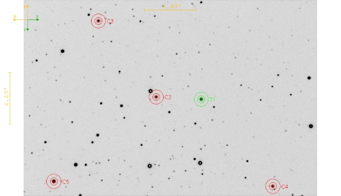 Mapka - TrES-4, JD 2461189.39042