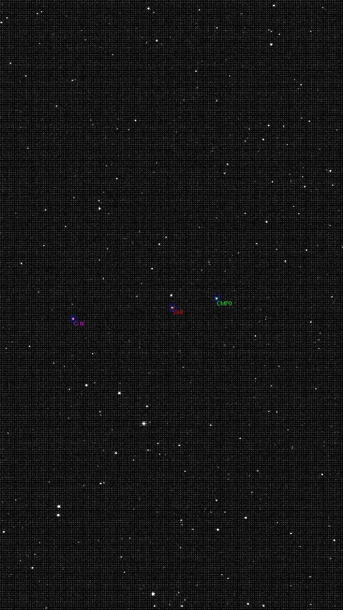 Mapka - DK Cyg, JD 2461205.46005