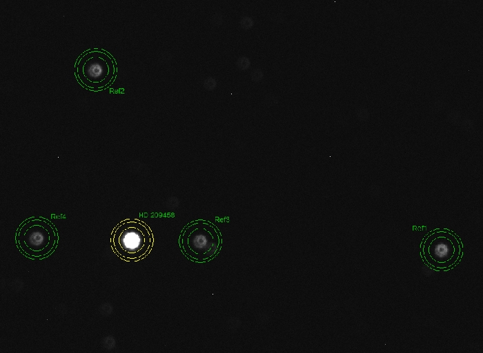 Mapka - HD 209458, JD 2461215.45196