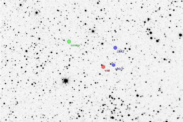 Mapka - OX Cas, JD 2454683.49631