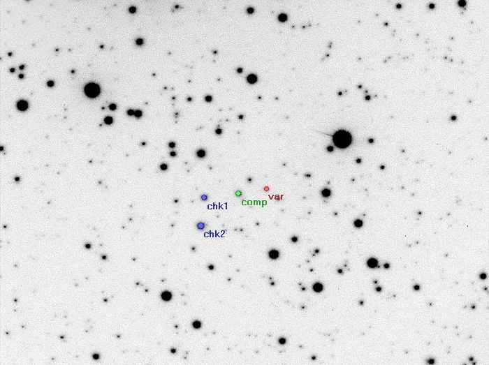 Mapka - AH Tau, JD 2455501.34296