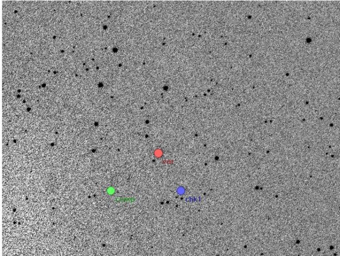 Mapka - WX Cnc, JD 2456007.28299