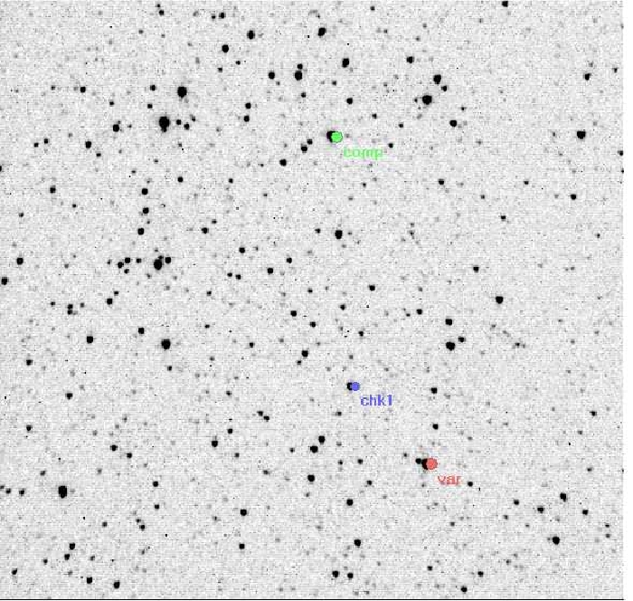Mapka - CW Sge, JD 2453942.39770