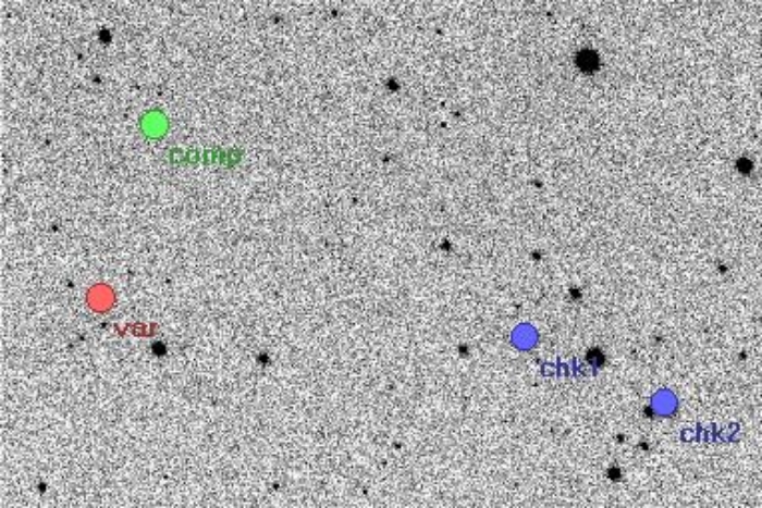 Mapka - V0380 Dra, JD 2455034.42022