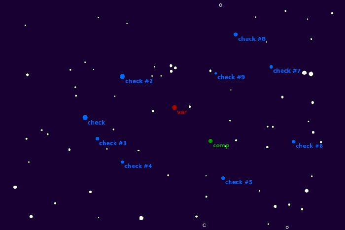 Mapka - AH Tau, JD 2457327.37241