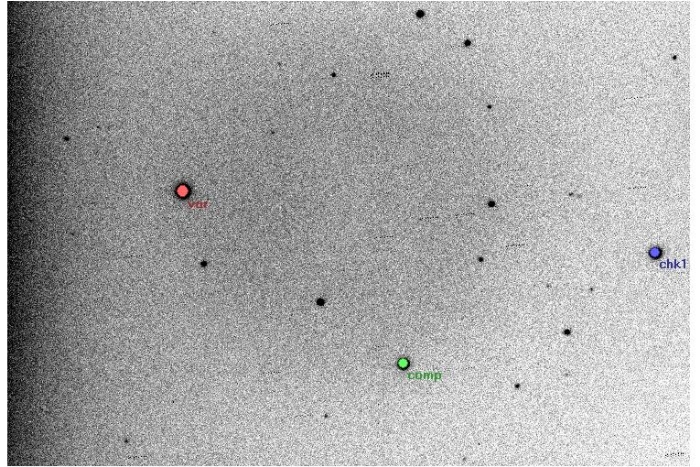 Mapka - HN UMa, JD 2456026.36589