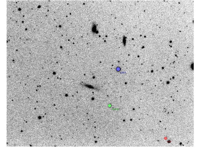 Mapka - V0339 Leo, JD 2456035.42348