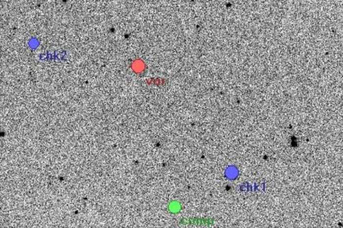 Mapka - V0338 Her, JD 2455313.44882