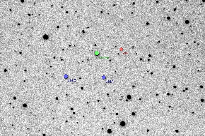 Mapka - V1828 Aql, JD 2455042.38100