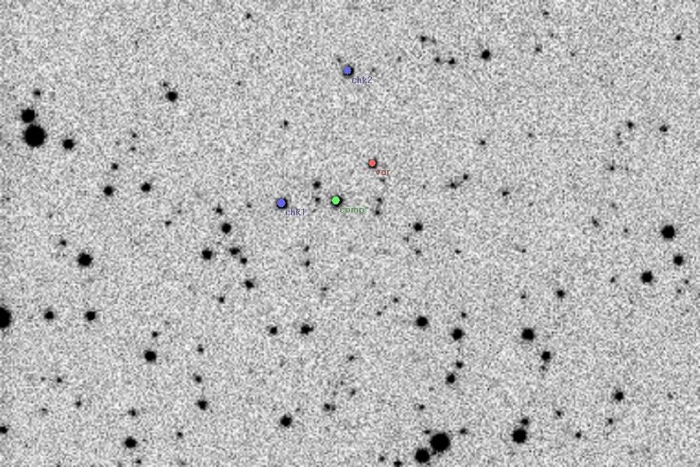 Mapka - V0364 Aur, JD 2454187.26144