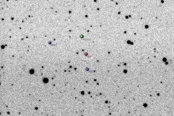 Mapka - V0563 Lyr, JD 2454000.31111