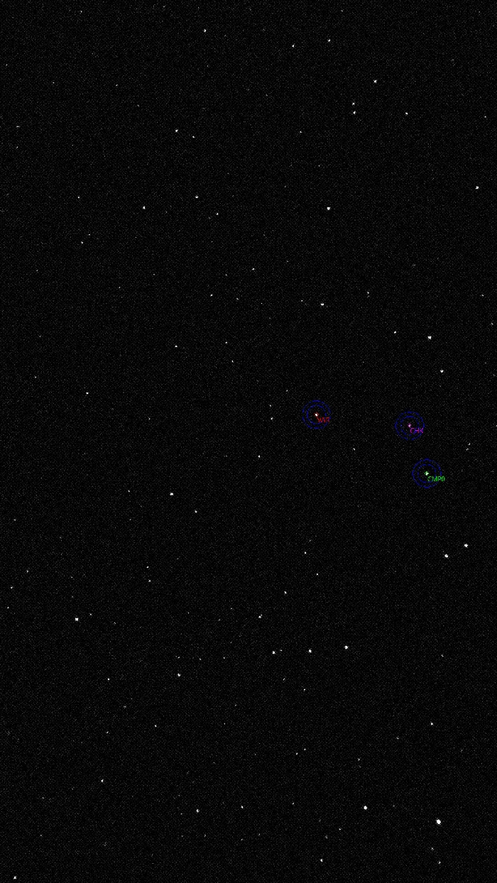 Mapka - V1019 Cep, JD 2461226.46419