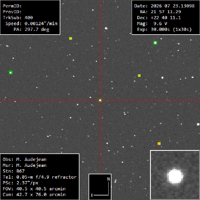Mapka - V0481 Peg, JD 2461244.50062