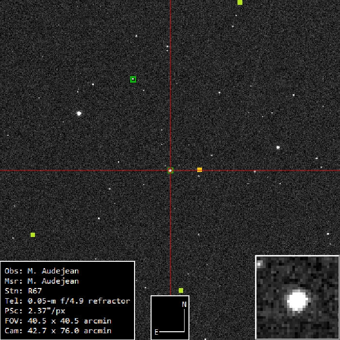 Mapka - V0548 Dra, JD 2461250.37155