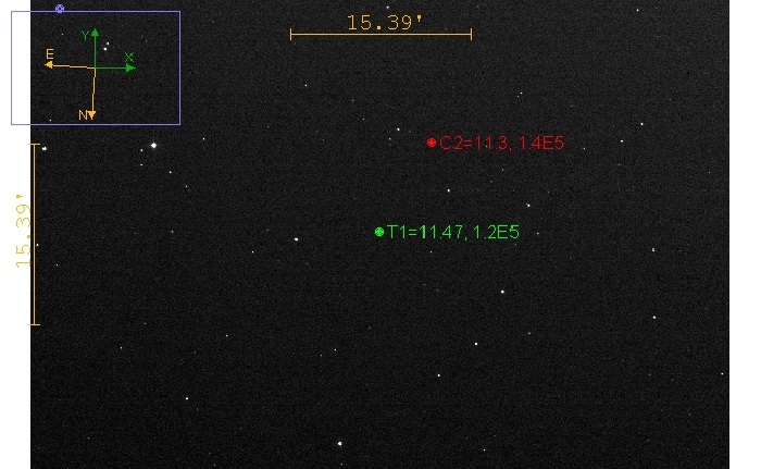 Mapka - V0547 Dra, JD 2461252.27952