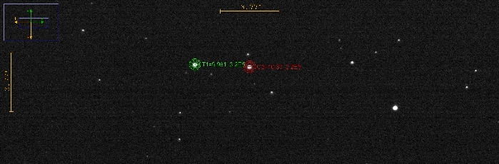 Mapka - V0548 Dra, JD 2461257.33395