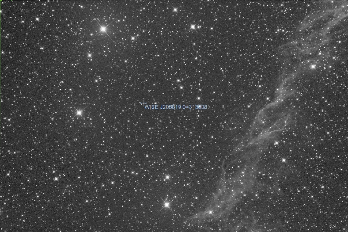 Mapka - WISE J205819.0+313008, JD 2461267.09050