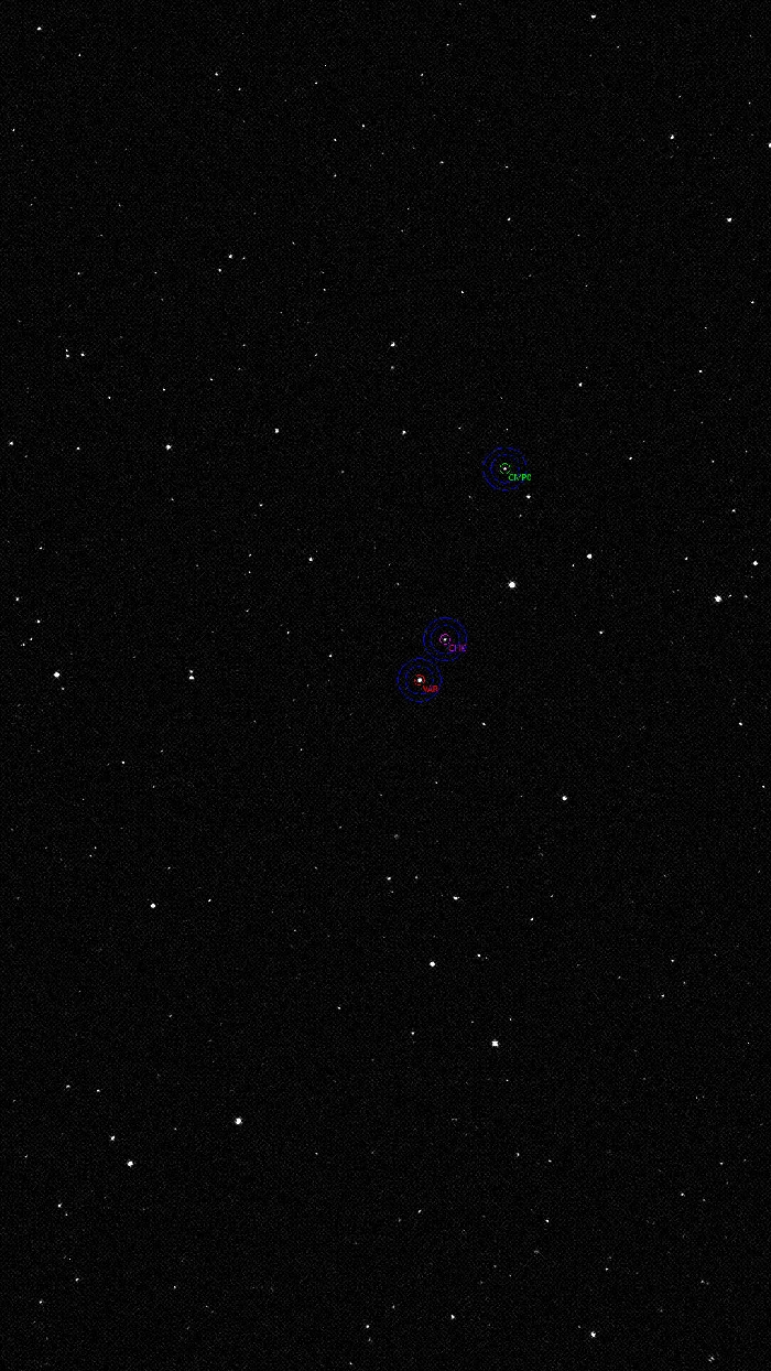 Mapka - V0821 Cas, JD 2461267.27900