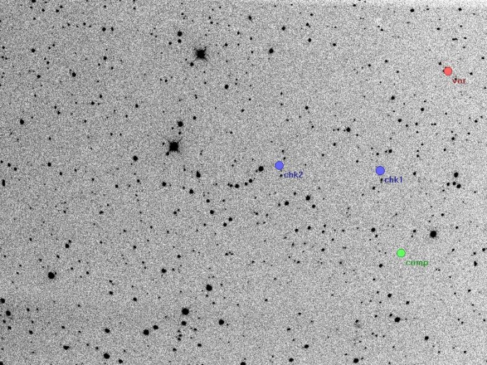 Mapka - V1300 Her, JD 2456052.39478