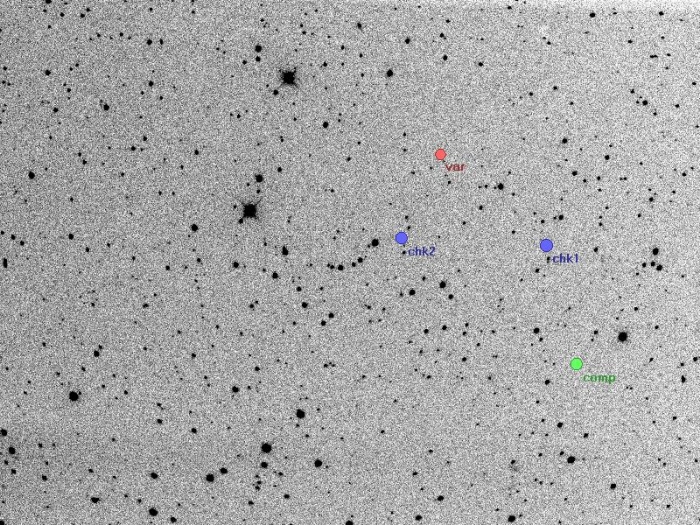 Mapka - V1435 Her, JD 2456052.39478