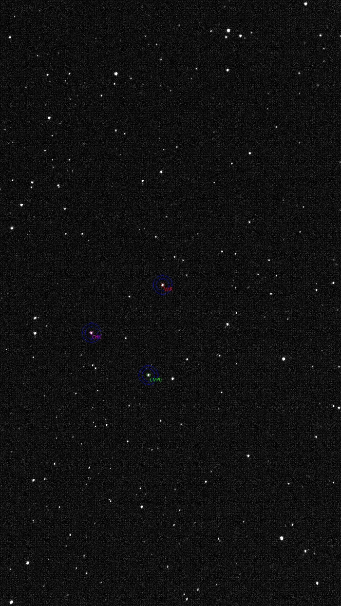 Mapka - V1019 Cep, JD 2461296.29437