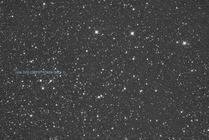 Mapka - Gaia DR3 256412747325948672, JD 2461026.08709