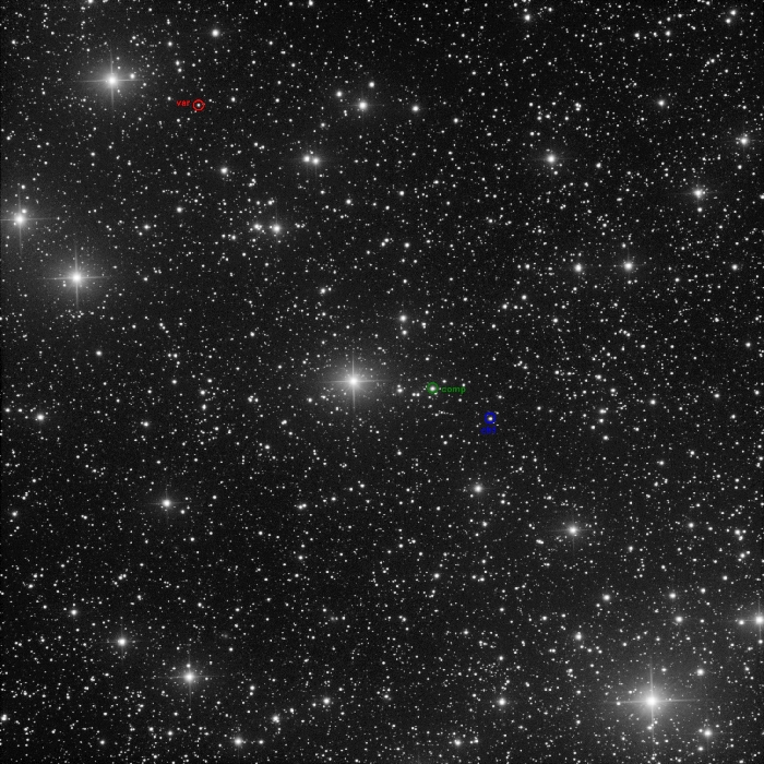 Mapka - V1354 Cas, JD 2461319.30491