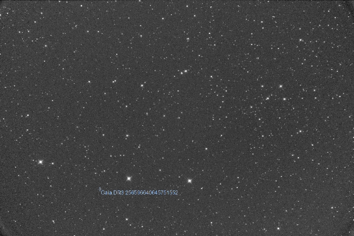 Mapka - Gaia DR3 256596640645751552, JD 2460986.13217