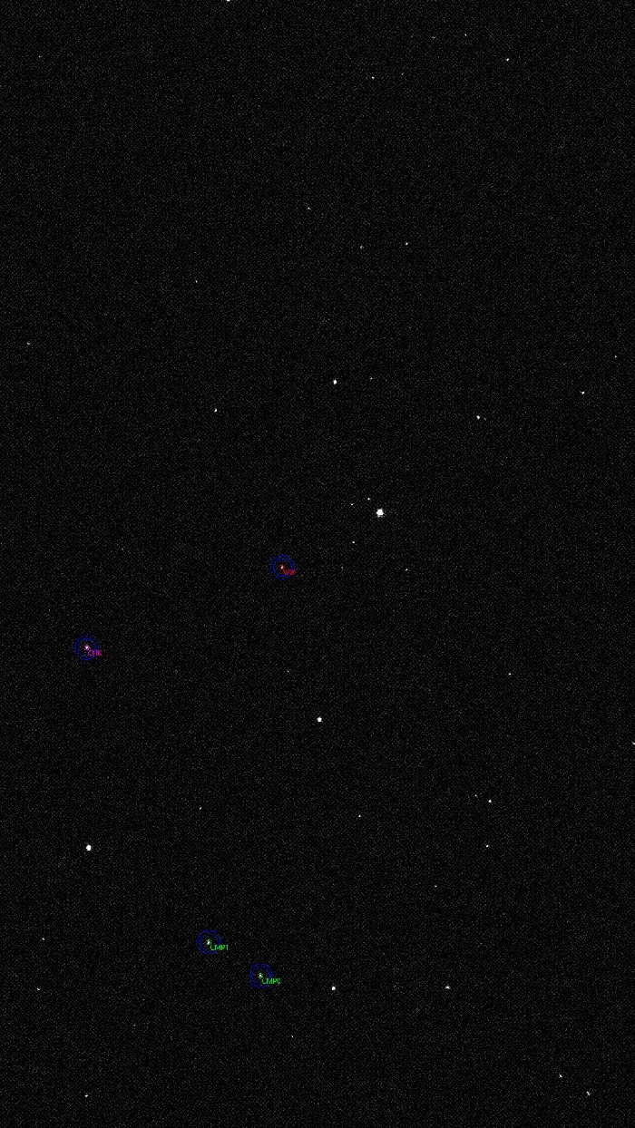 Mapka - NSVS 890397, JD 2461340.62550
