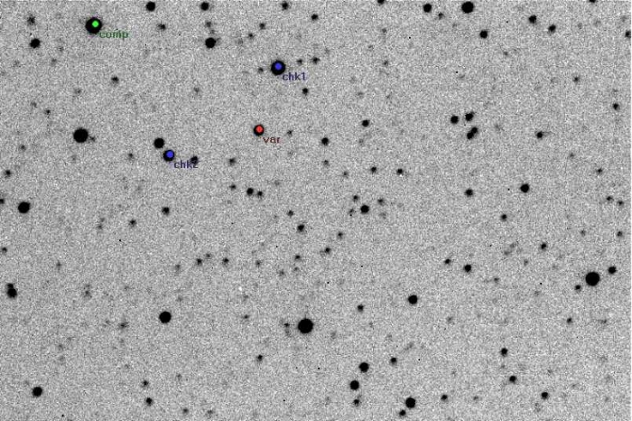 Mapka - AF Gem, JD 2453763.23126