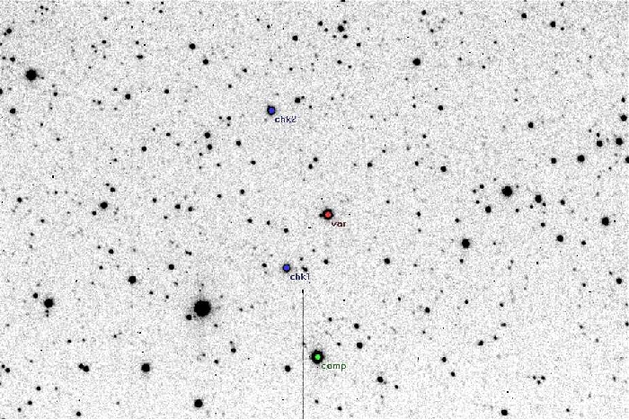 Mapka - AQ Cas, JD 2454008.44927