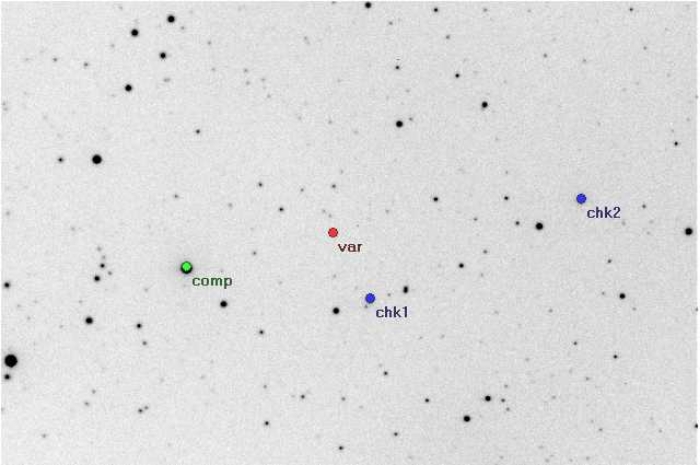 Mapka - V0338 Her, JD 2453400.61683