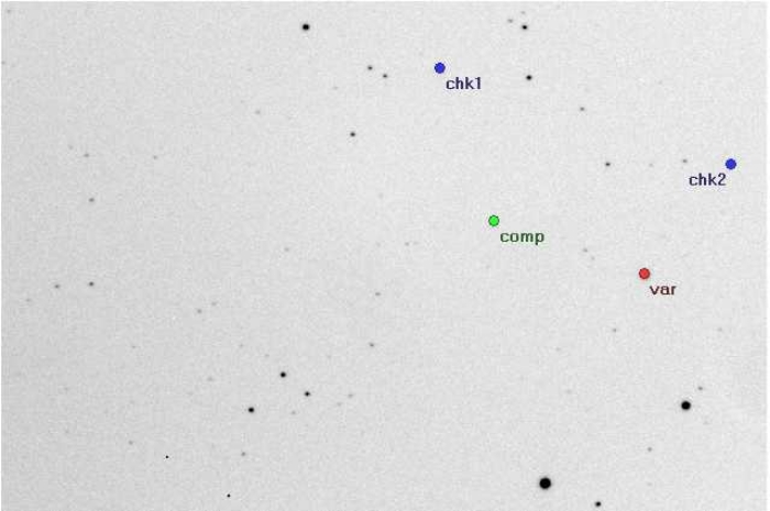Mapka - UV Leo, JD 2453354.51755