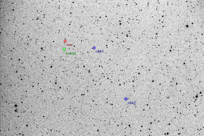 Mapka - DK Cyg, JD 2456118.40105