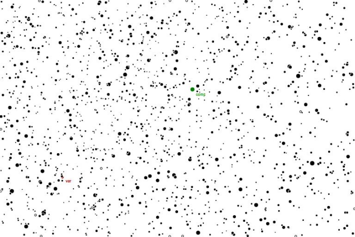 Mapka - V0803 And, JD 2456152.43970