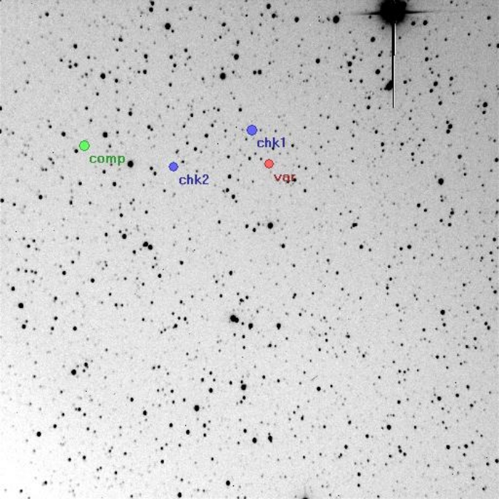 Mapka - V0623 Aur, JD 2456169.47973