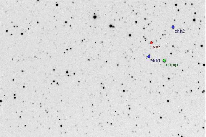 Mapka - V1275 Cas, JD 2453614.40484