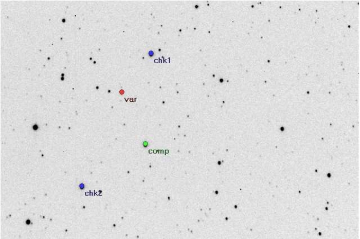 Mapka - V0796 Cep, JD 2453611.58148