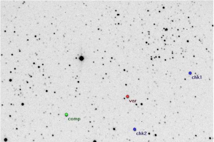 Mapka - OX Cas, JD 2453655.34053